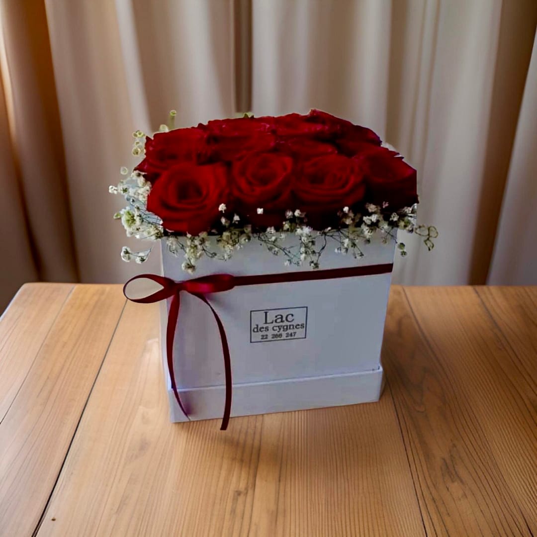 LC015 Flower Box Tunis | Plaisir d'offrir Tunisia Flowers GIFTILI