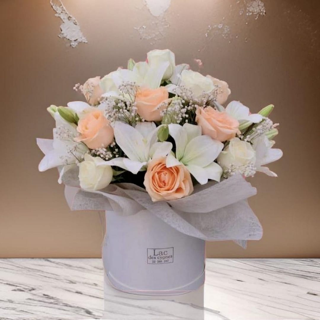 LC020 Best Gift Shop Tunisia Beautiful Coffret Tunisia Flowers GIFTILI