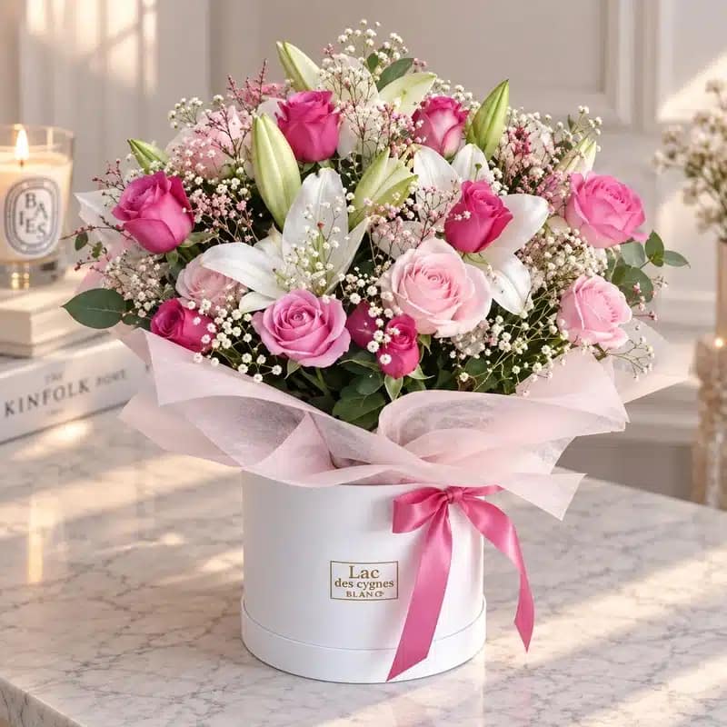 Fresh Flowers Tunisia | Barbie Flower Box Tunisia Flowers GIFTILI