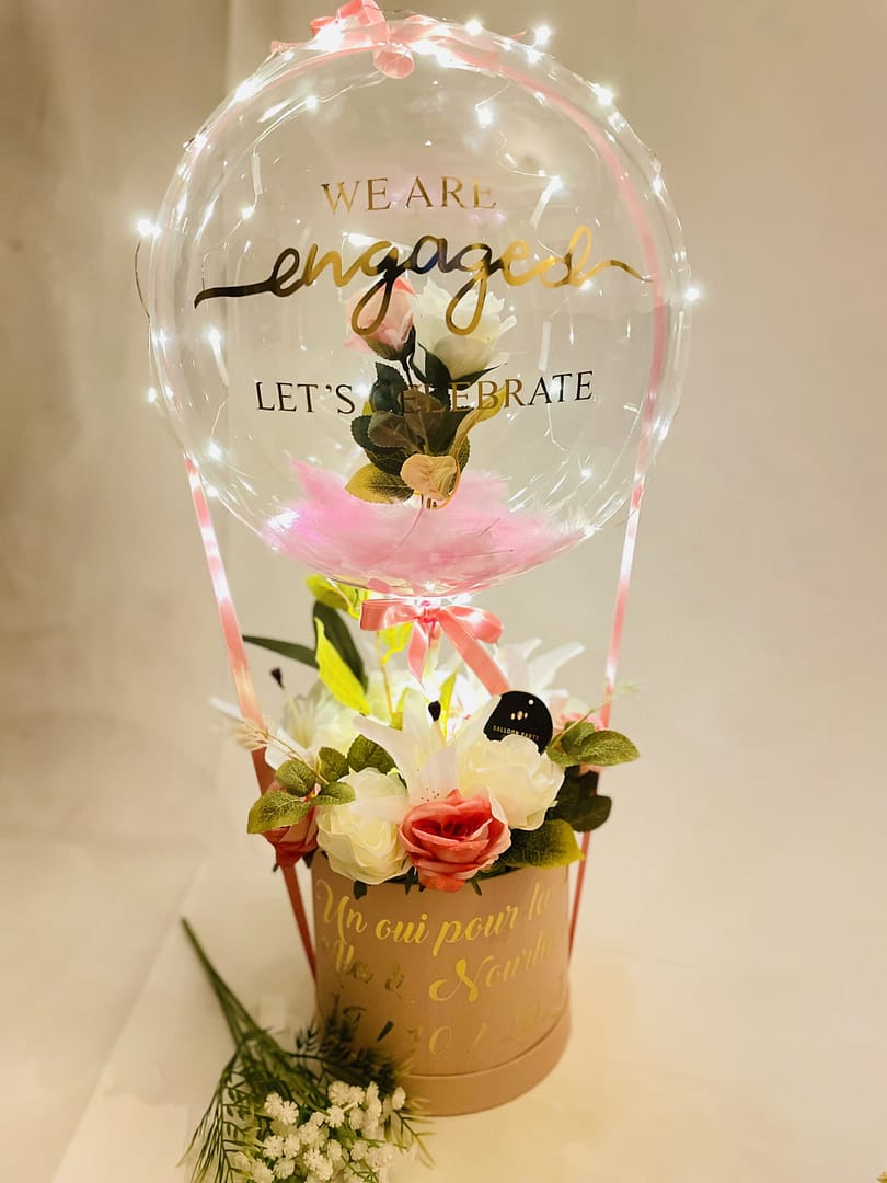 Pink Light Engagement Box Giftili Tunisia