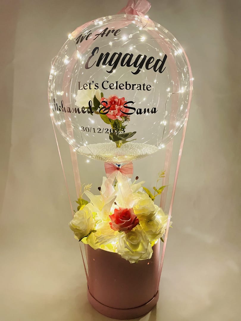 Pink Light Engagement Box Giftili Tunisia