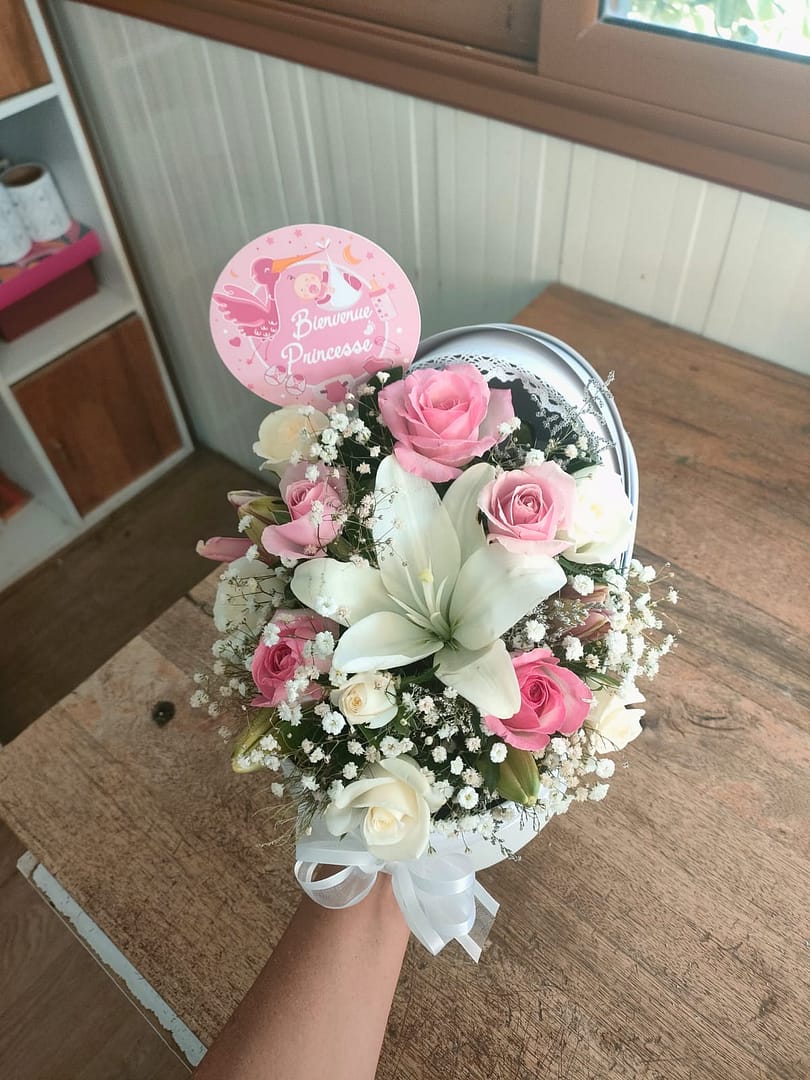 Welcome Baby Flower Box - Image 4