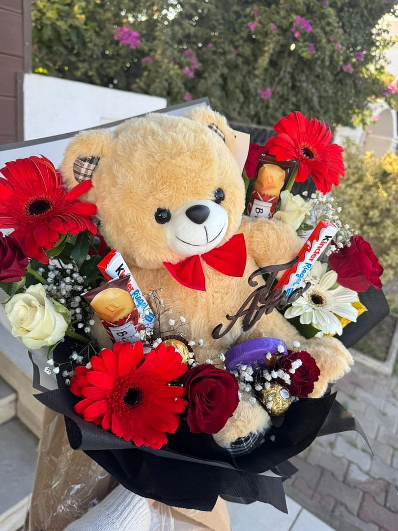 MDF001 Bouquet Nounours - Image 1