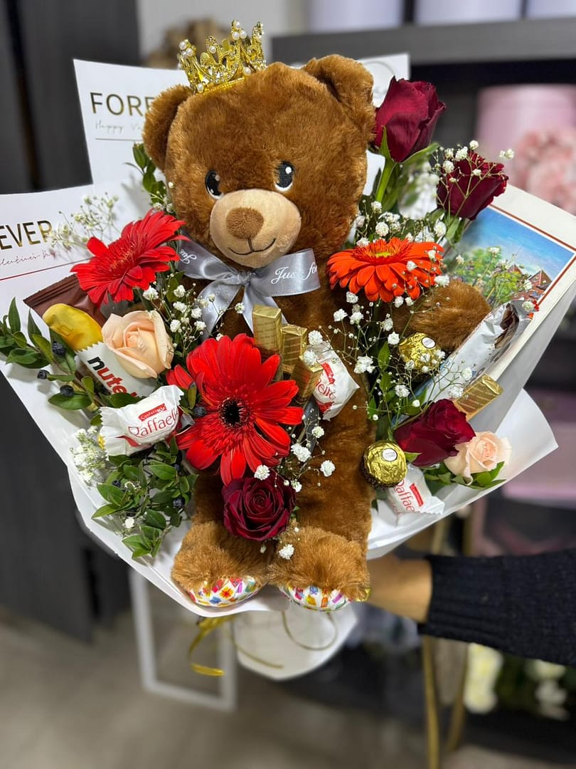 mdf013 Teddy Bear Bouquet - Image 1