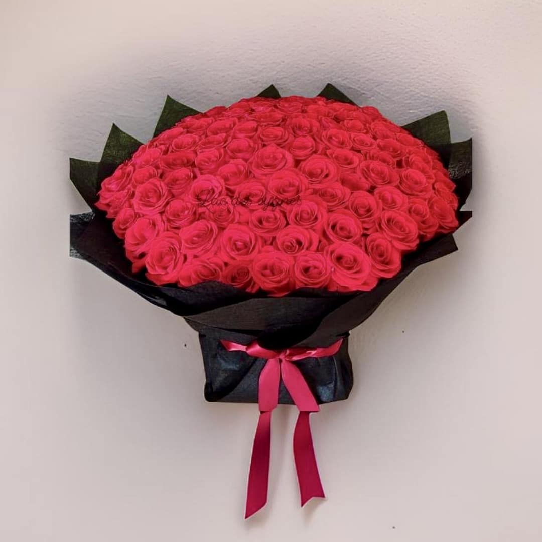 101 Roses Bouquet Tunisia Flowers GIFTILI